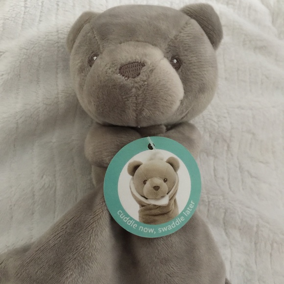 New Carter's "I Love Cuddles" Grey Bear Plush Baby Lovey 2017 Style #67254 - Picture 2 of 6